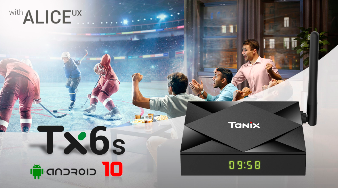 Tanix TX6s - AllWinner H616, Android 10, ALICE UX, 4GB RAM, Dual WiFi - TANIX TV Box