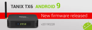 Tanix TX6 Firmware Android 9