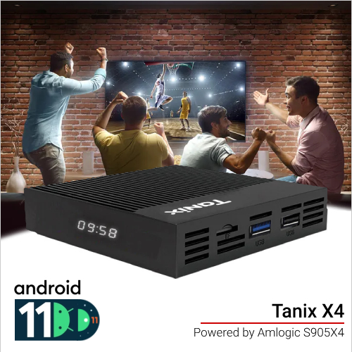 Tanix X4 - Amlogic S905X4 - Android 11 - TV Box - Oranth - Factory - Main